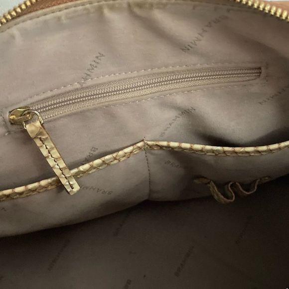 Brahmin Dome Satchel Snakeskin Embossed - Picture 7 of 11